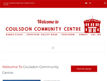 Tablet Screenshot of coulsdoncommunitycentre.co.uk